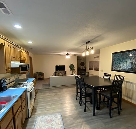 kitchen with vinyl flooring