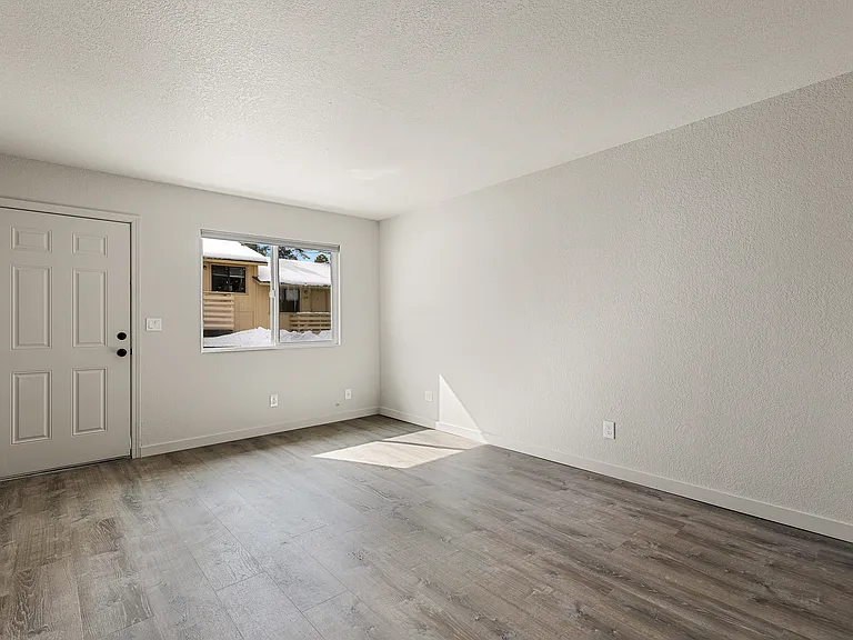 Living room and front door.