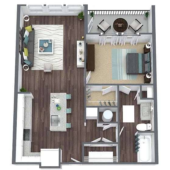 Floor plan A1 - Balcony