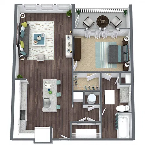 Floor plan A1 - Balcony