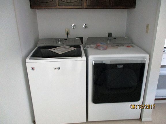 Provided washer/dryer