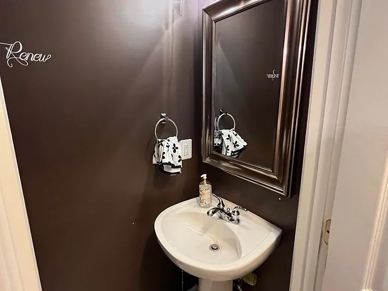 Half bathroom on main floor