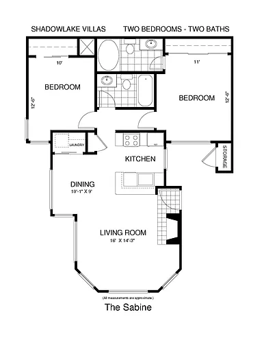 Floor plan 2 Bedroom Flat - Call for Availability