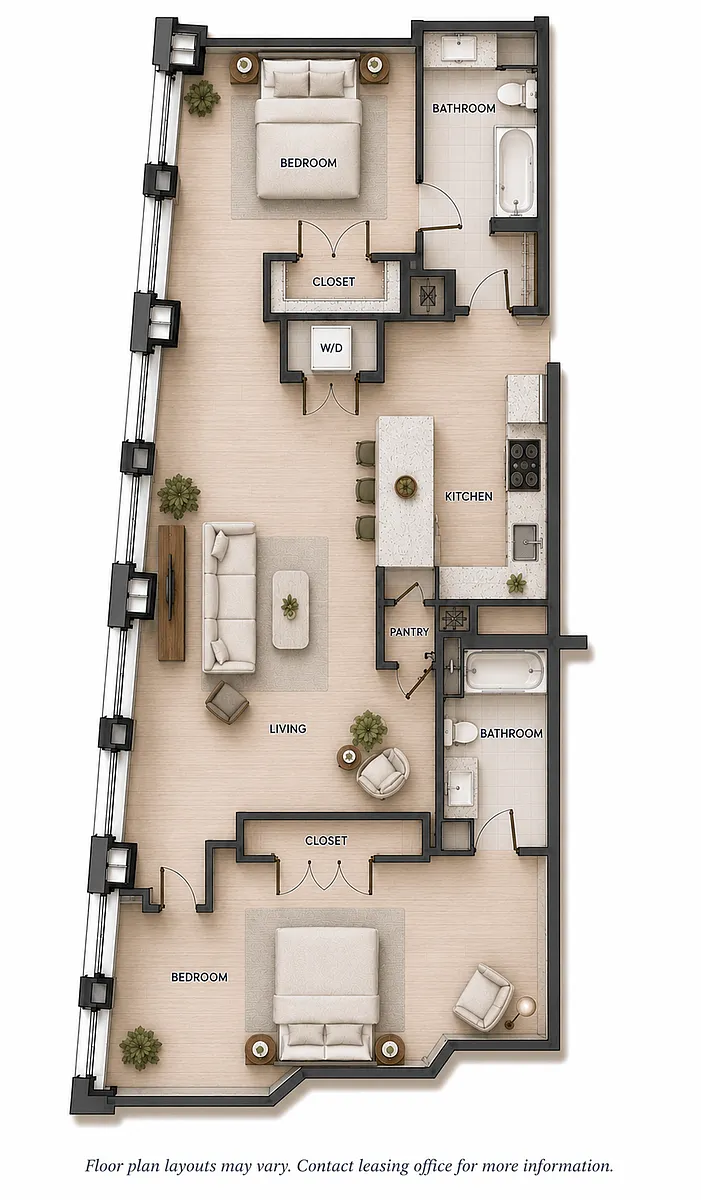 Floor plan 2 Bedroom