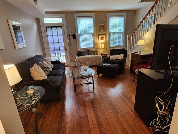 Living room looking toward front door.