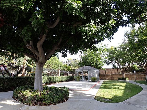 Park setting with gazebo