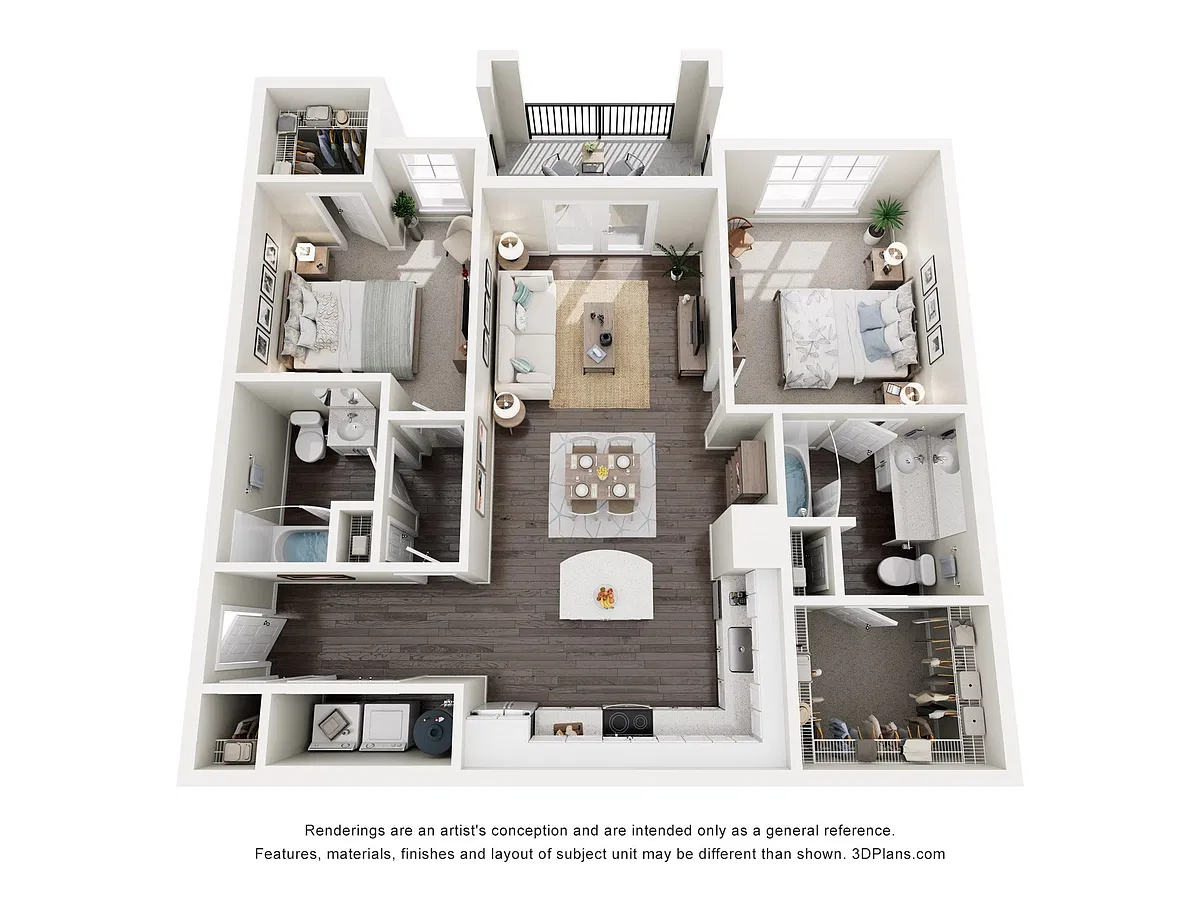 Floor plan Maple Apartment