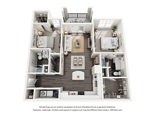 Floor plan Maple Apartment