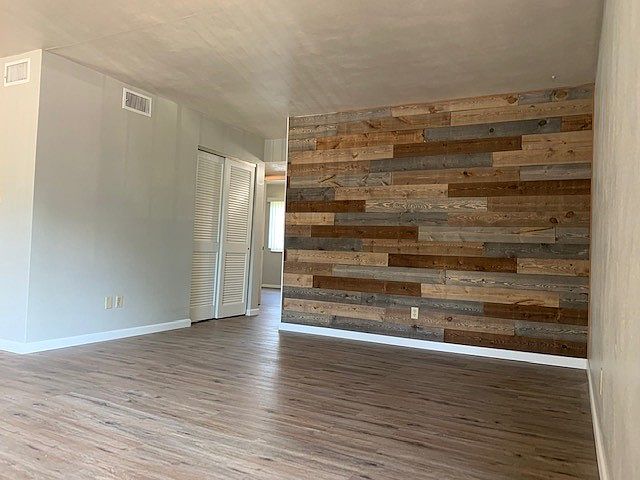 Living Area with accent wall