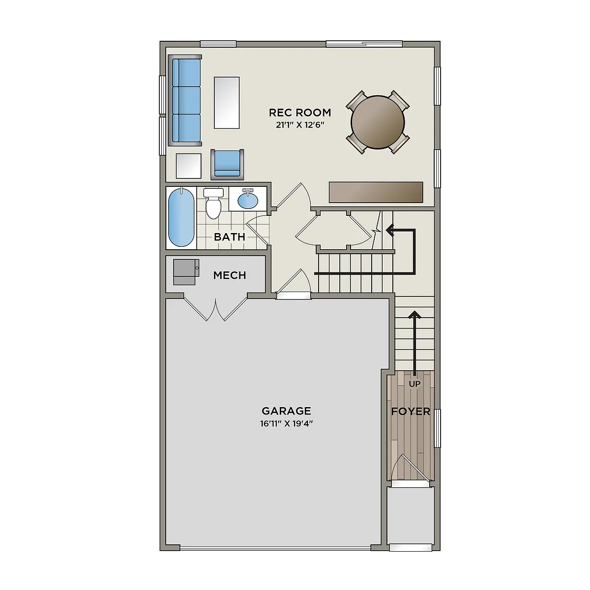Floor plan Glendale Three Bedroom