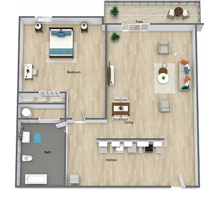 Floor plan Oak Renovated