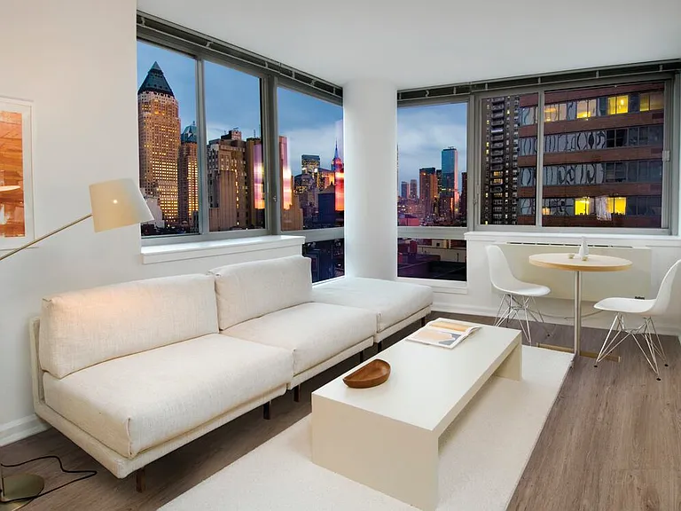 Classic II North living room with hard surface flooring