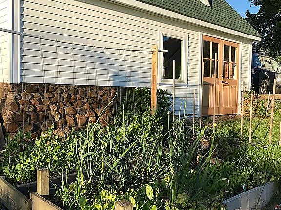 Garden barn with gardens
