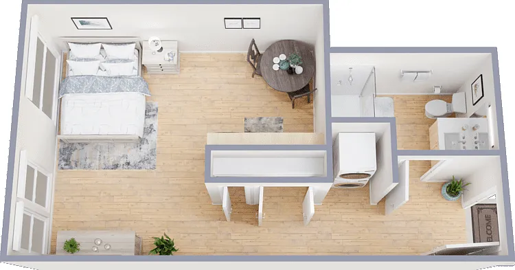 Studio Floorplan Diagram