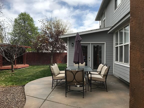 Outdoor dining and a gazebo