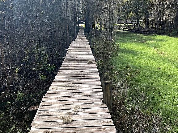 dock/lake toward house