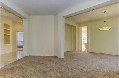 Living room and dining room