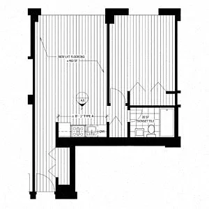 Floor plan 1 Bedroom