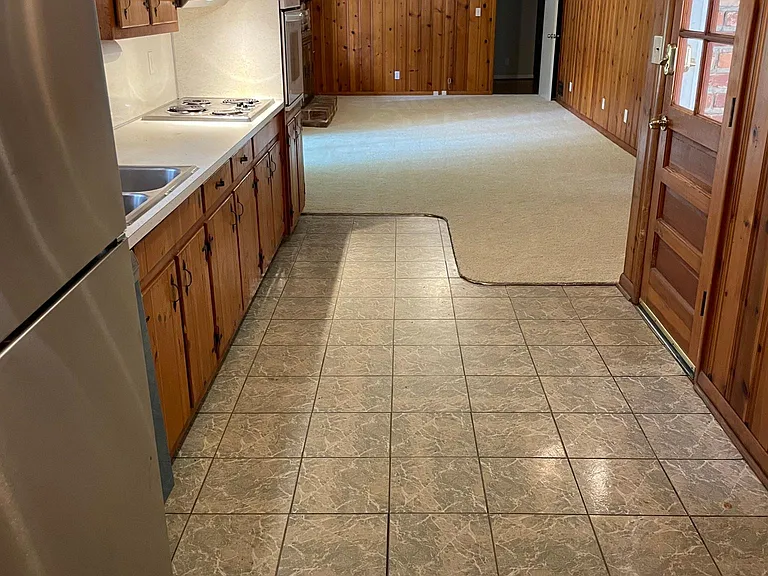 Galley kitchen and Family Room