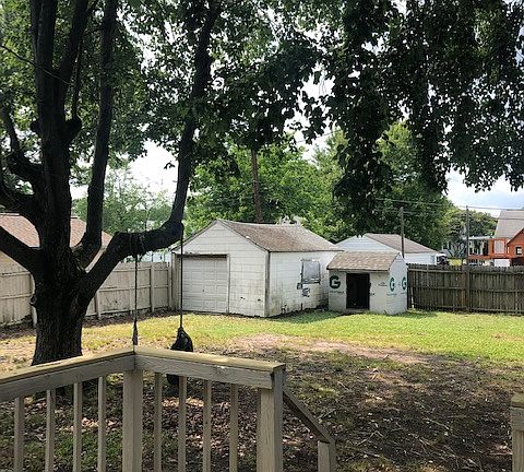 Large back yard