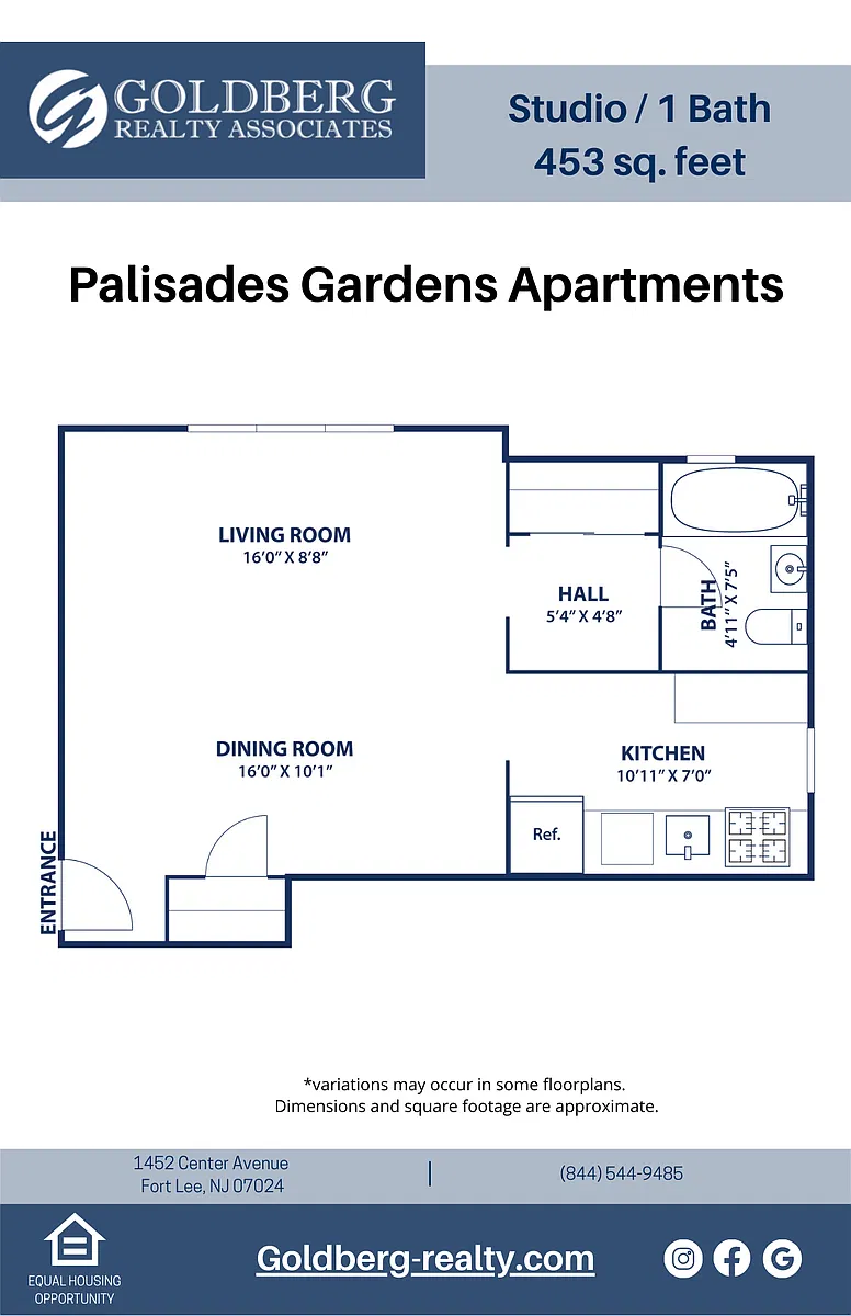 Floor plan Studio