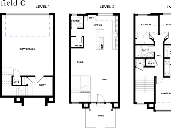 Mayfield C Plan, Cottonwood Creek Townhomes