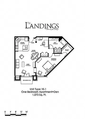 Floor plan One Bedroom K1