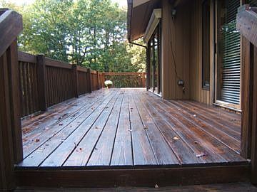 deck extending along full length of house