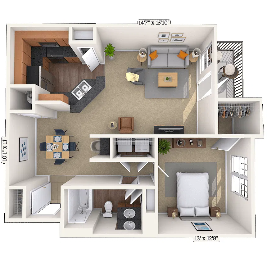 Floor plan 11B