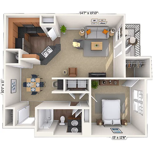 Floor plan 11B