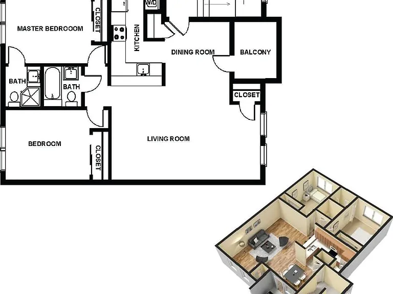 2 Bedroom Apartment | Mulberry Station 2 Bedroom Apartment | Mulberry Station