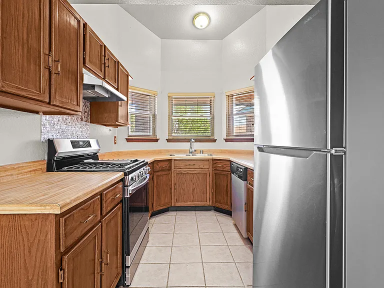 kitchen with new appliances