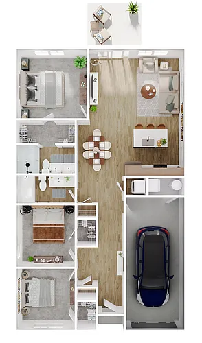Floor plan Elevate 3 x 2