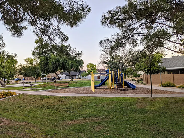 Playground at the end of the cul-de-sac