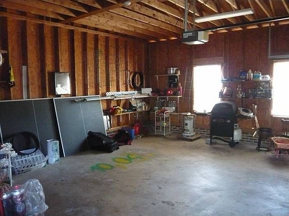 Inside garage building