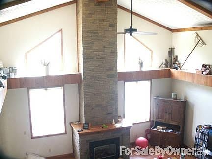 Great room with fireplace