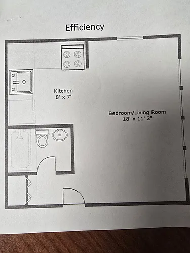 Floor plan Studio