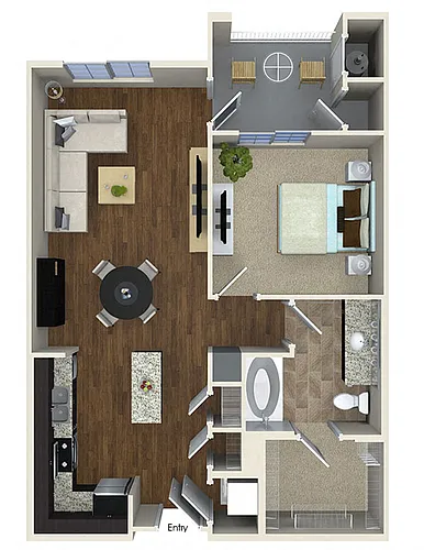 Floor plan A2 1X1