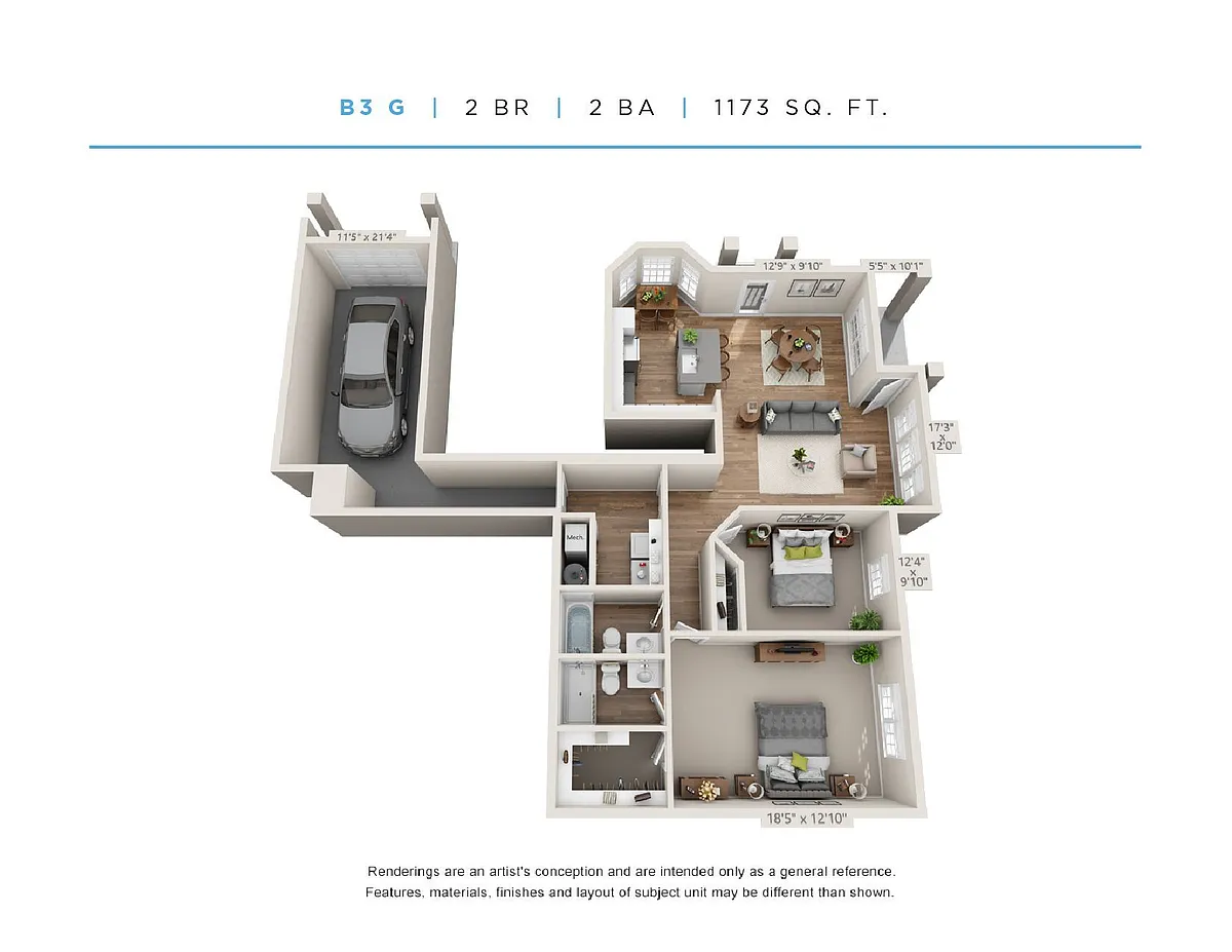 Floor plan B3G