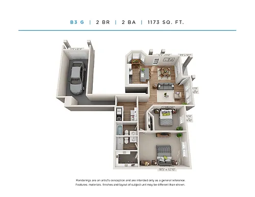 Floor plan B3G