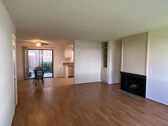 Flooring and Smooth Ceilings Built in Bookcase Storage