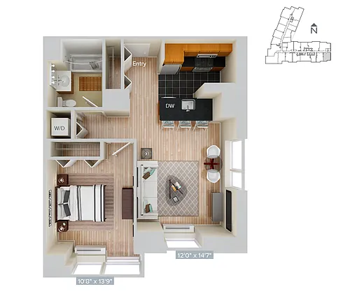 Floor plan Furnished-f-A14-694