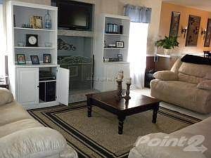 Pellet stove with bookcases on each side