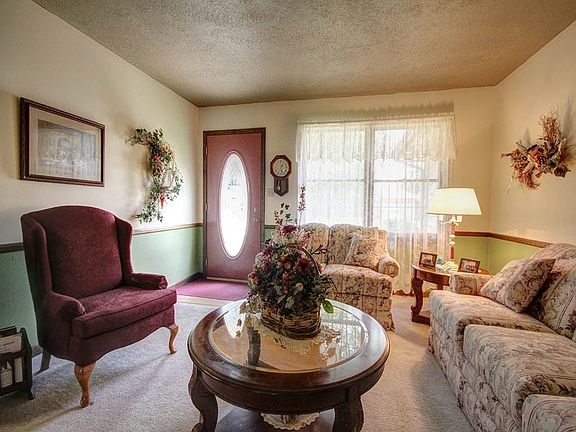 Decorative front door.