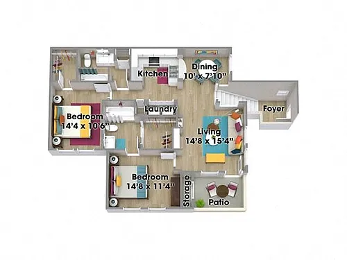 Floor plan Amber Renovated