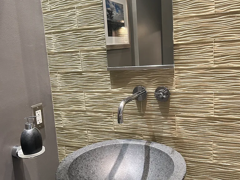 Half-bath sink closeup