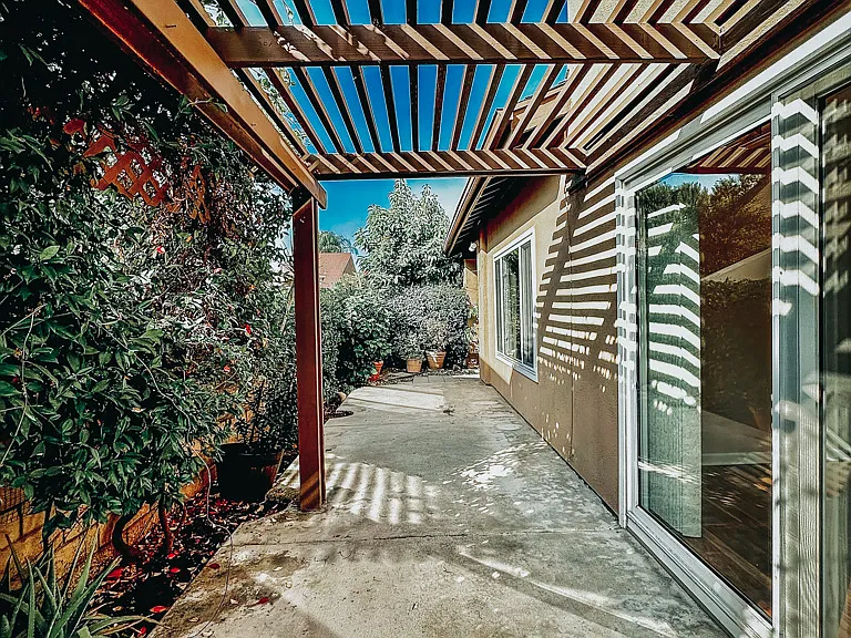 Backyard Patio. Perfect for a BBQ and place to relax.