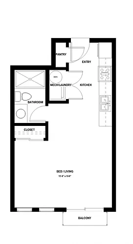 Floor plan Studio