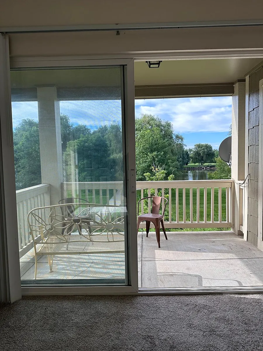 Balcony from inside - 5225 White Willow Dr #M220