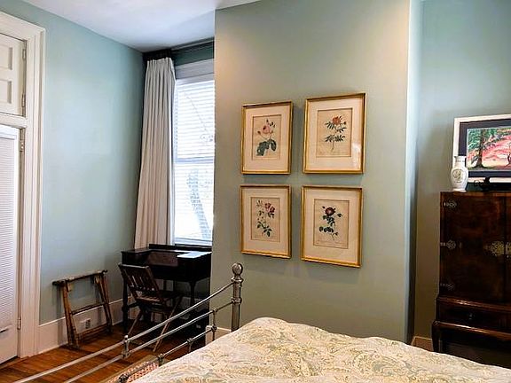 Bedroom with writing desk.
